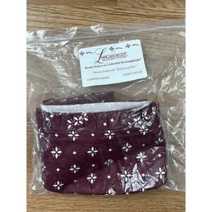 Longaberger Fabric Liner for Darning Basket in Traditional Red 255345 NEW
